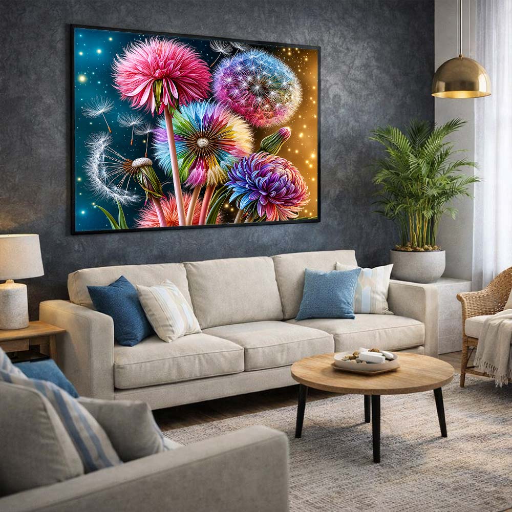5D Diamond Painting – Sternentanz der Wunschblüten