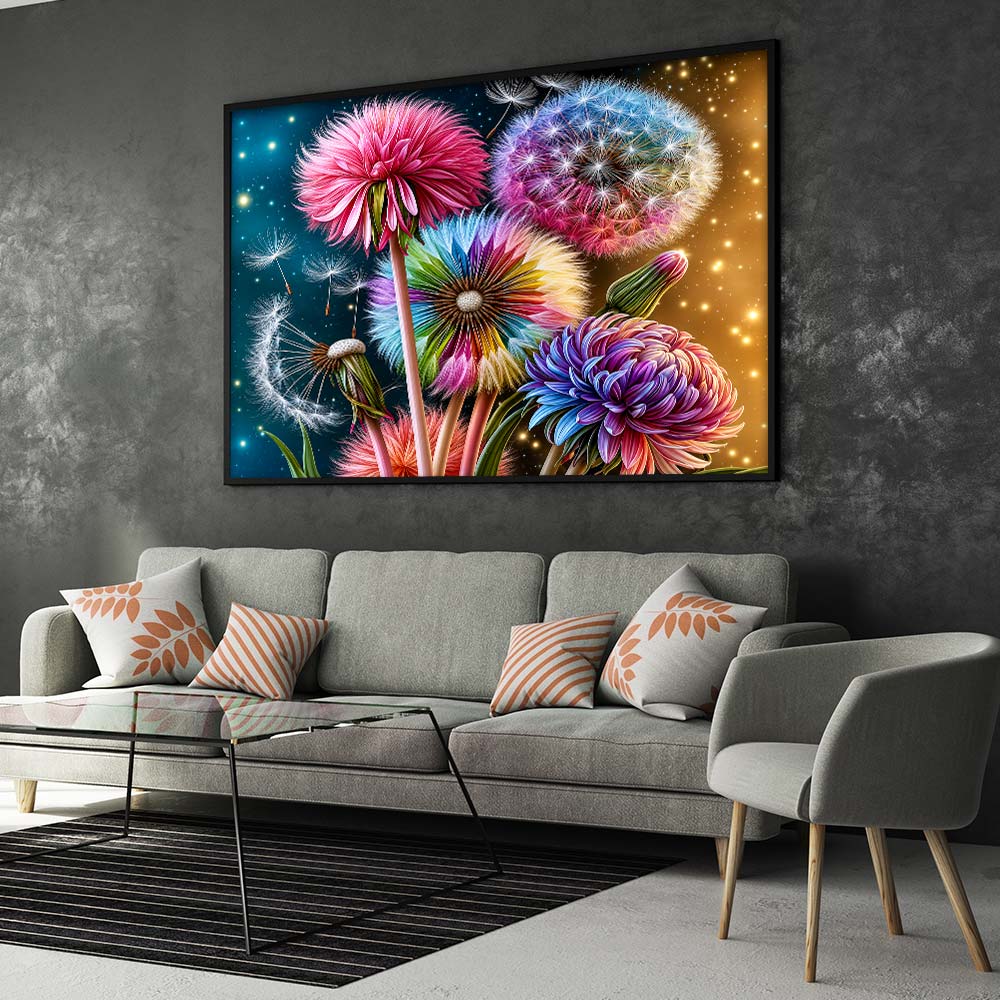 5D Diamond Painting – Sternentanz der Wunschblüten