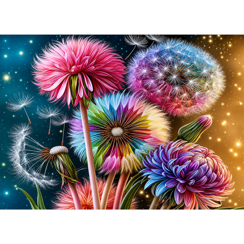5D Diamond Painting – Sternentanz der Wunschblüten