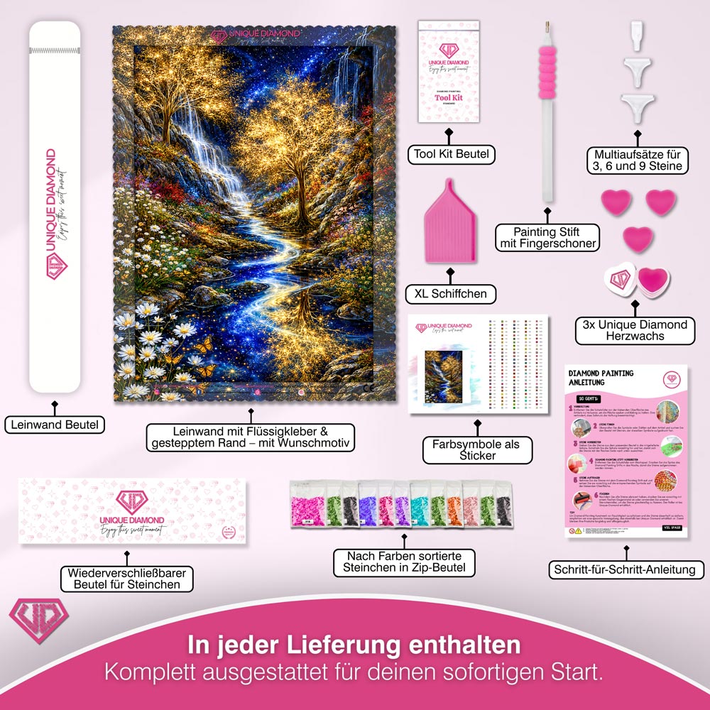 5D Diamond Painting – Strom der Sternenwälder