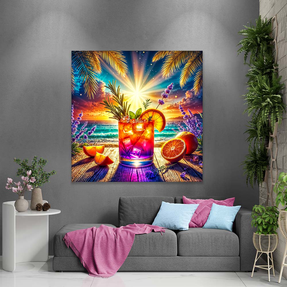 5D Diamond Painting – Sunset Spritz, Unique-Diamond