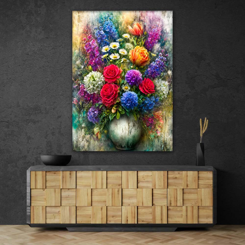 5D Diamond Painting – Symphonie der Blütenfarben