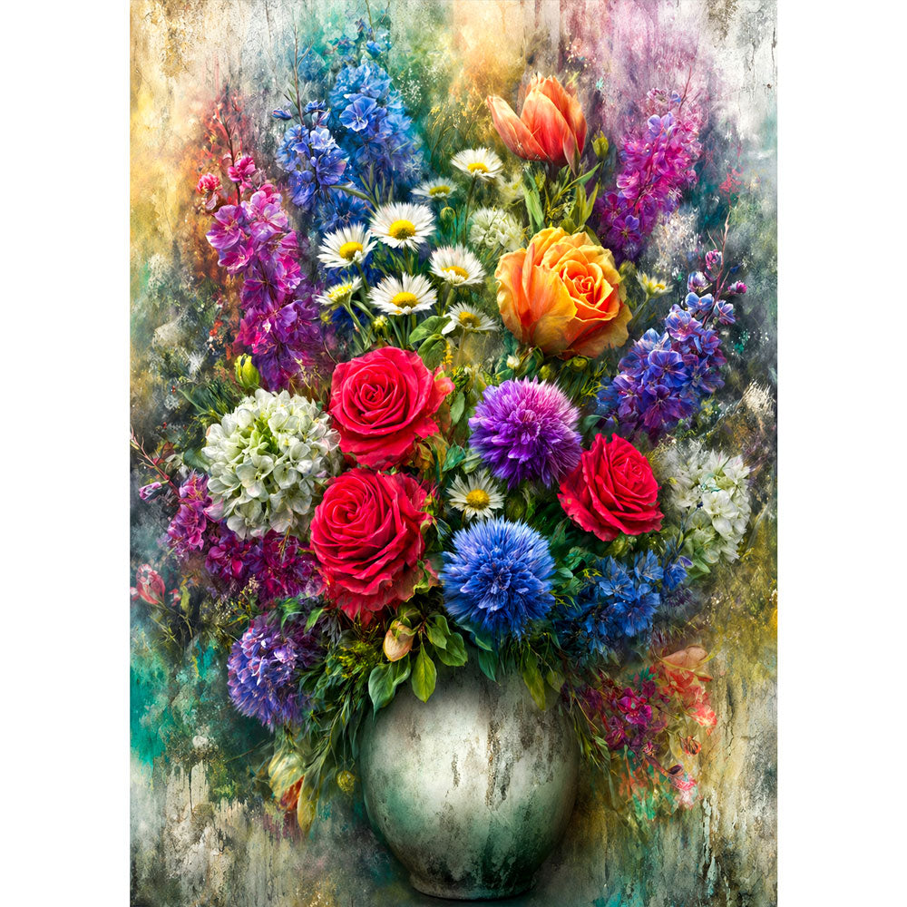 5D Diamond Painting – Symphonie der Blütenfarben | Unique Diamond