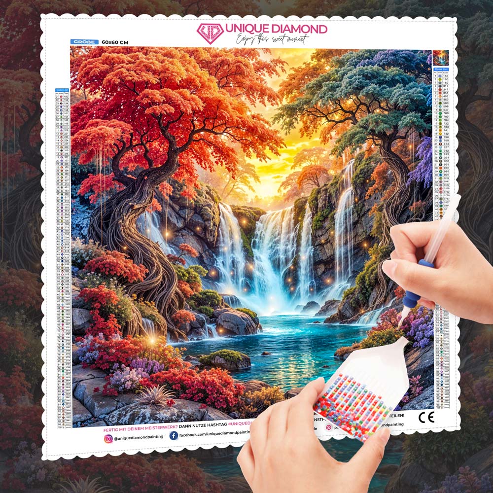 5D Diamond Painting – Tal der Lichtquellen Unique-Diamond