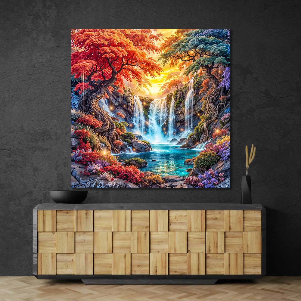 5D Diamond Painting – Tal der Lichtquellen Unique-Diamond