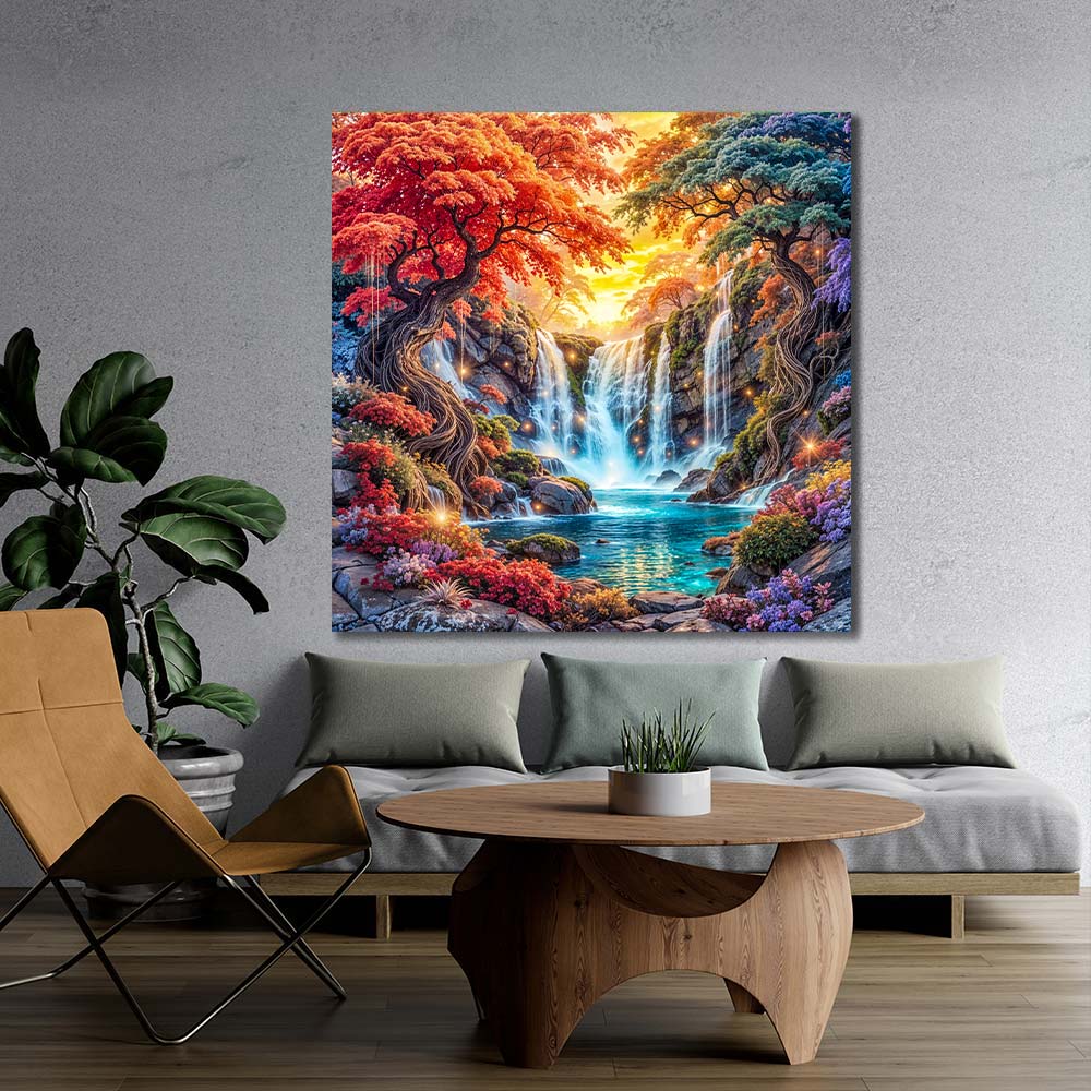 5D Diamond Painting – Tal der Lichtquellen Unique-Diamond