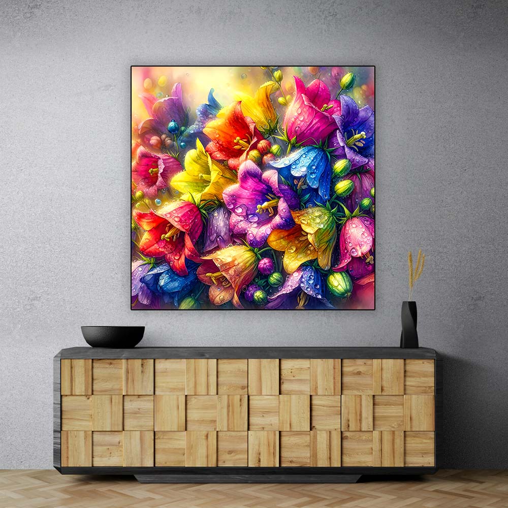 5D Diamond Painting – Tautropfen der Farbenpracht, Unique-Diamond