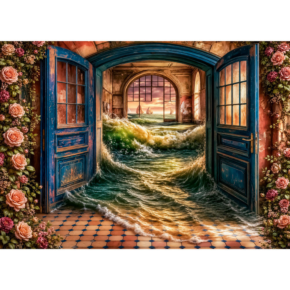 5D Diamond Painting – Tor der Flutwellen | Unique Diamond