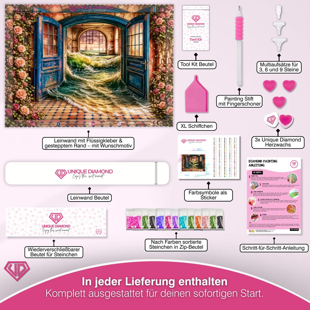 5D Diamond Painting – Tor der Flutwellen
