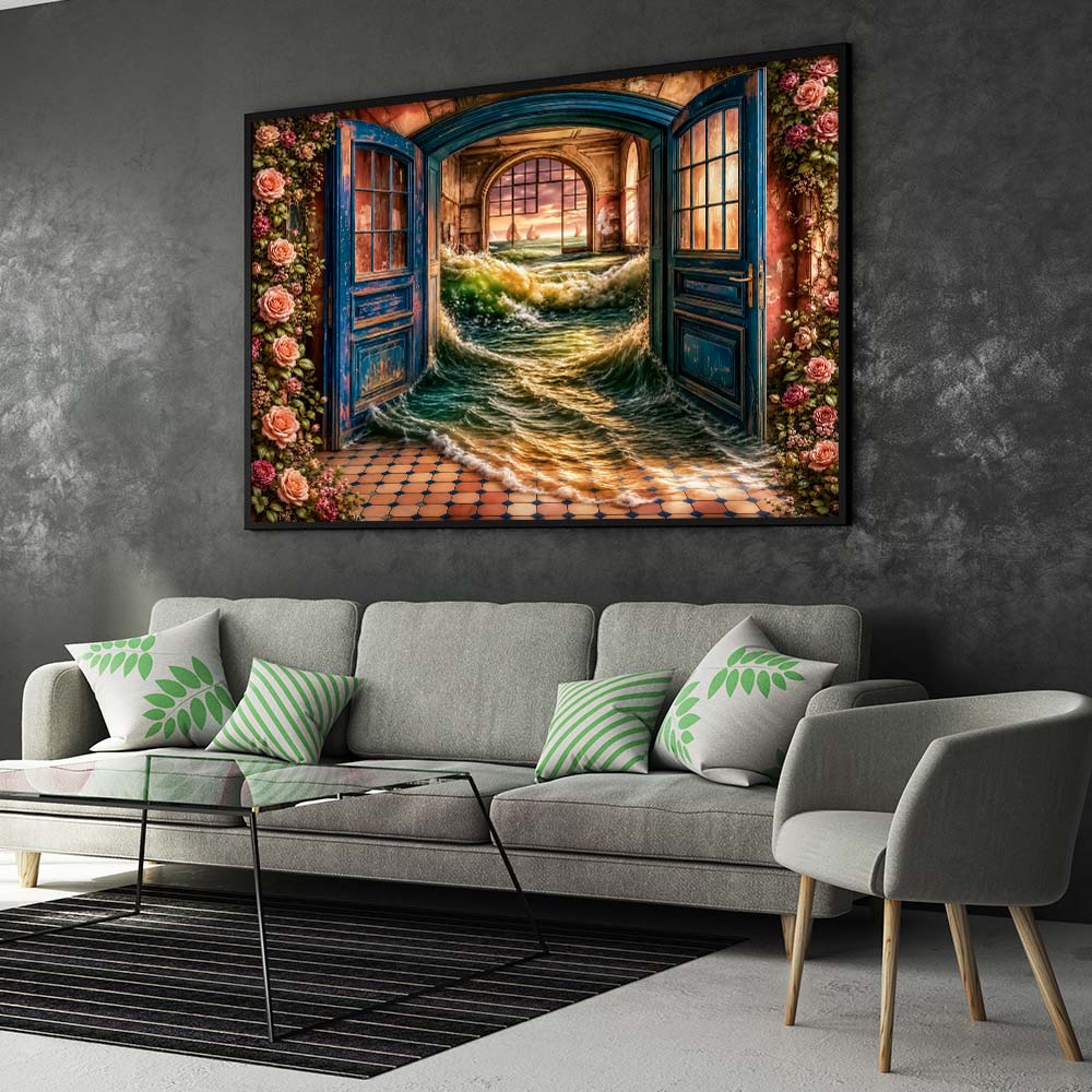 5D Diamond Painting – Tor der Flutwellen