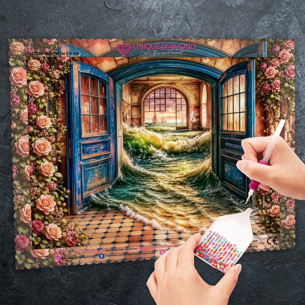 5D Diamond Painting – Tor der Flutwellen