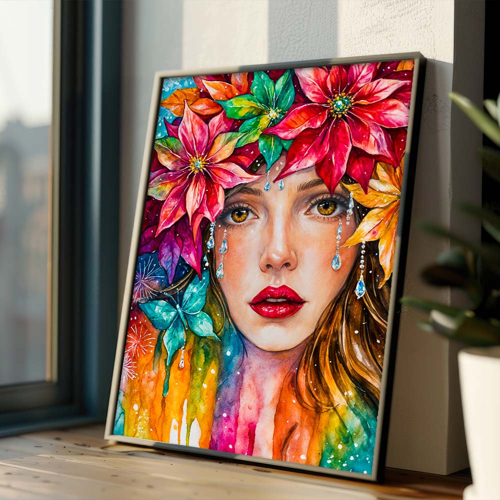 5D Diamond Painting – Tränen der Farben Unique-Diamond