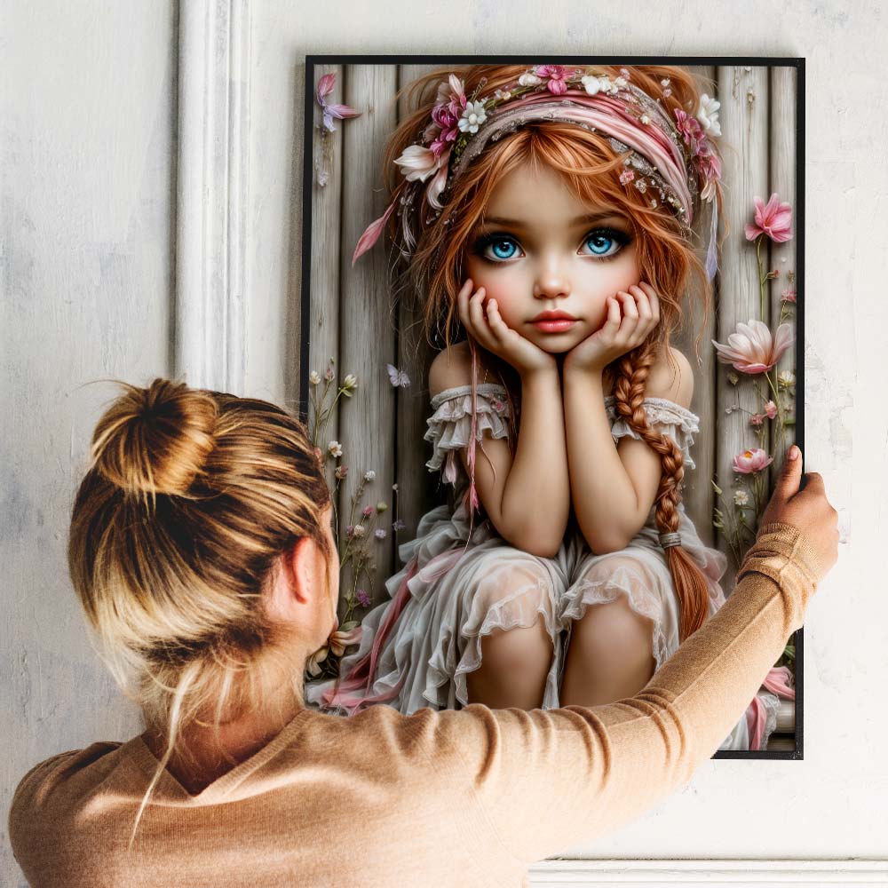 5D Diamond Painting – Träumerei im Blütenzauber