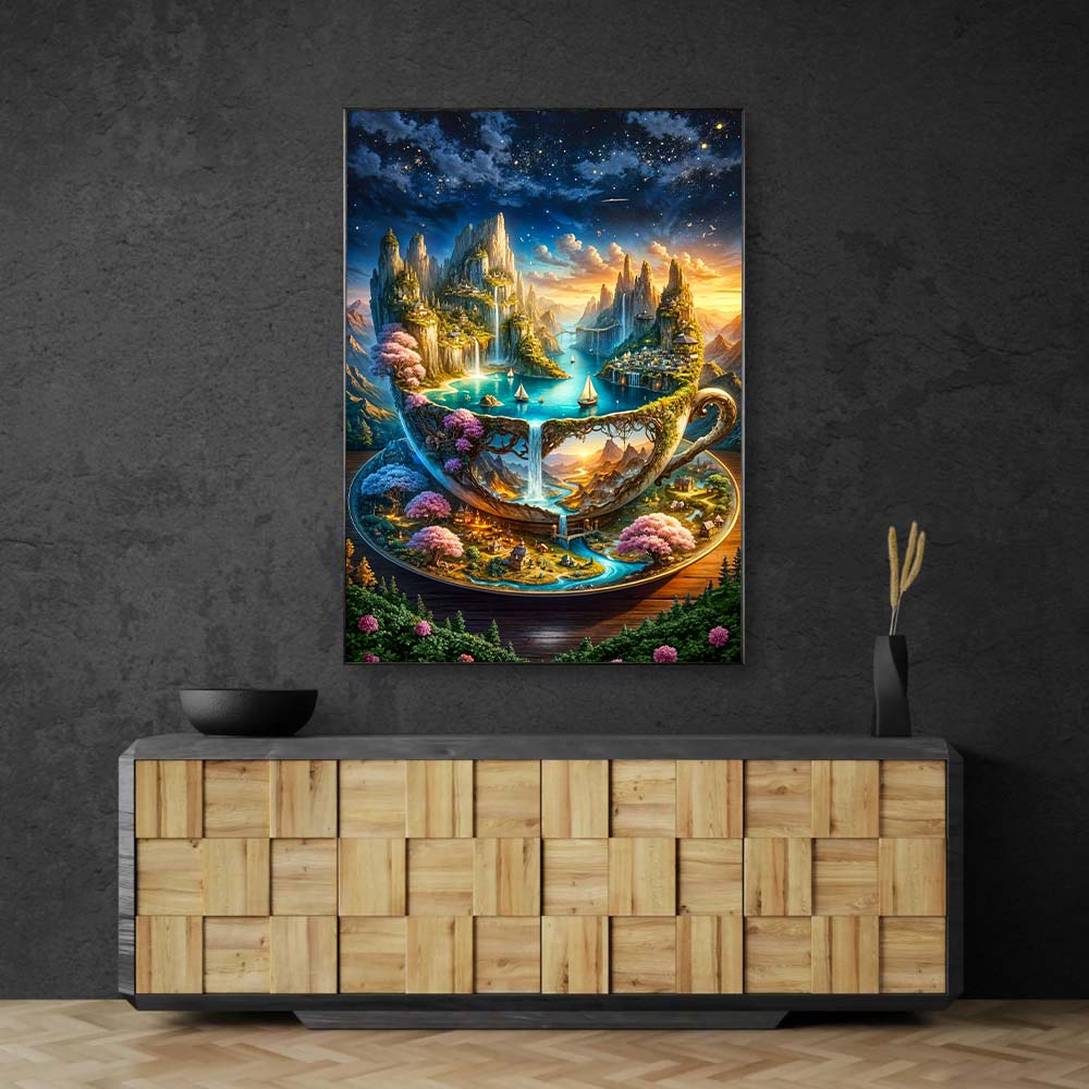 5D Diamond Painting – Traumtasse der Welten, unique-diamond