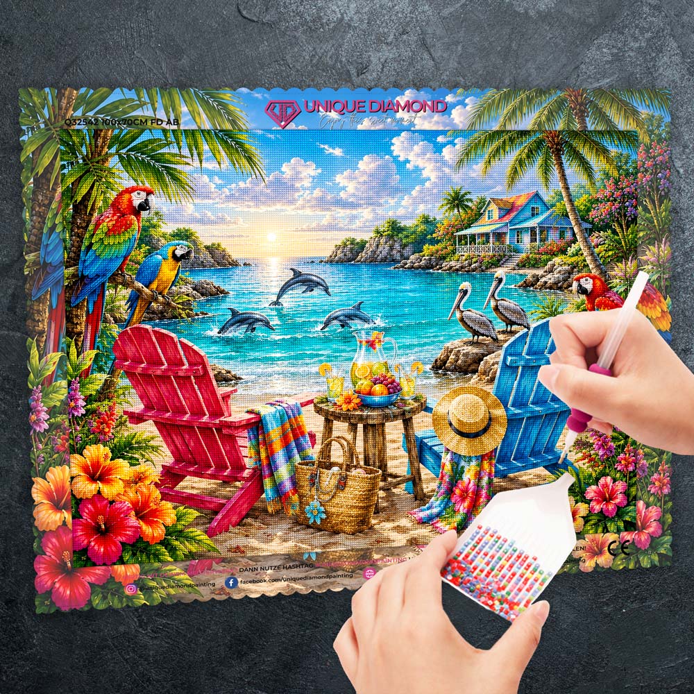 5D Diamond Painting – Tropisches Paradies Isla Maravilla