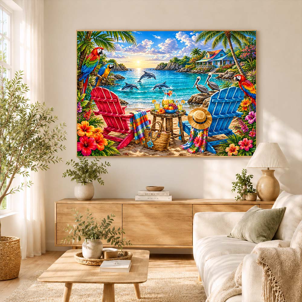 5D Diamond Painting – Tropisches Paradies Isla Maravilla