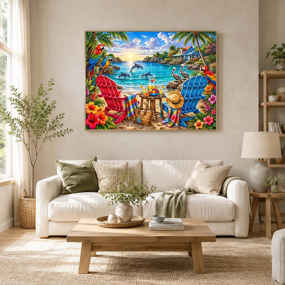 5D Diamond Painting – Tropisches Paradies Isla Maravilla
