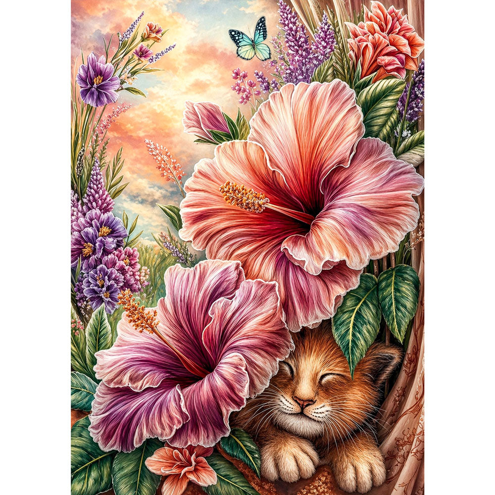 5D Diamond Painting – Velvet Bloom, Unique-Diamond