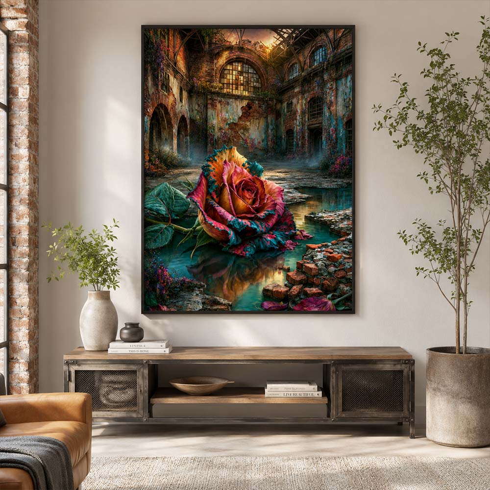 5D Diamond Painting – Verborgene Rosenruine