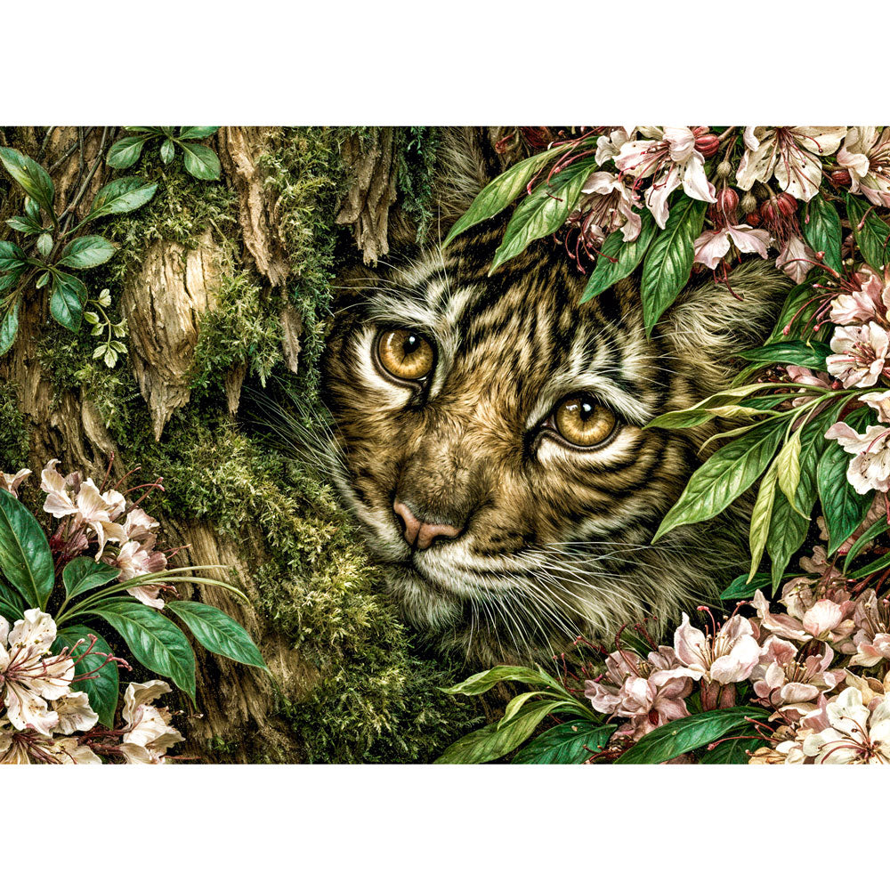 5D Diamond Painting – Verborgener Blick des Dschungeltigers | Unique Diamond