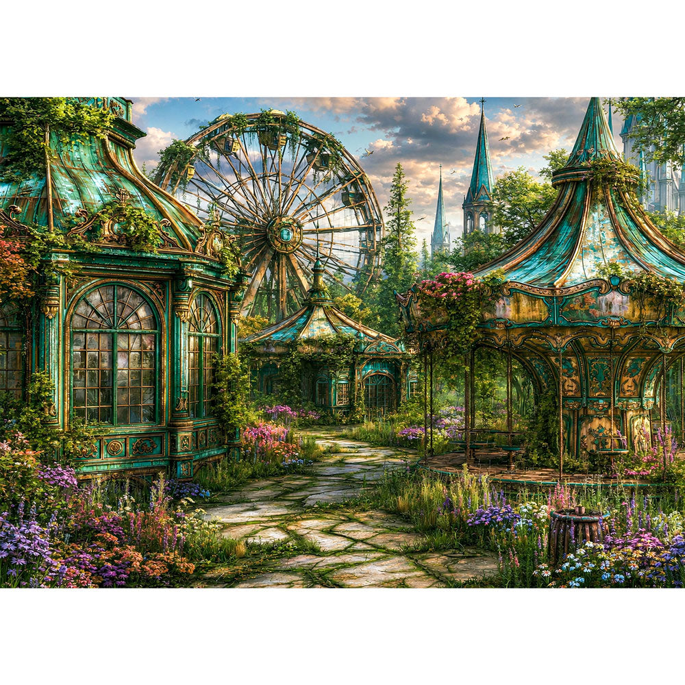 5D Diamond Painting – Vergessener Garten der Karussellträume | Unique Diamond