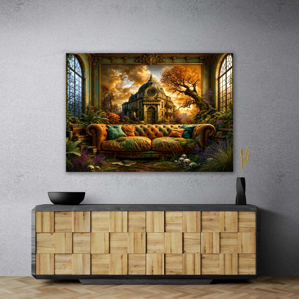 5D Diamond Painting – Verlassener Salon der Schatten