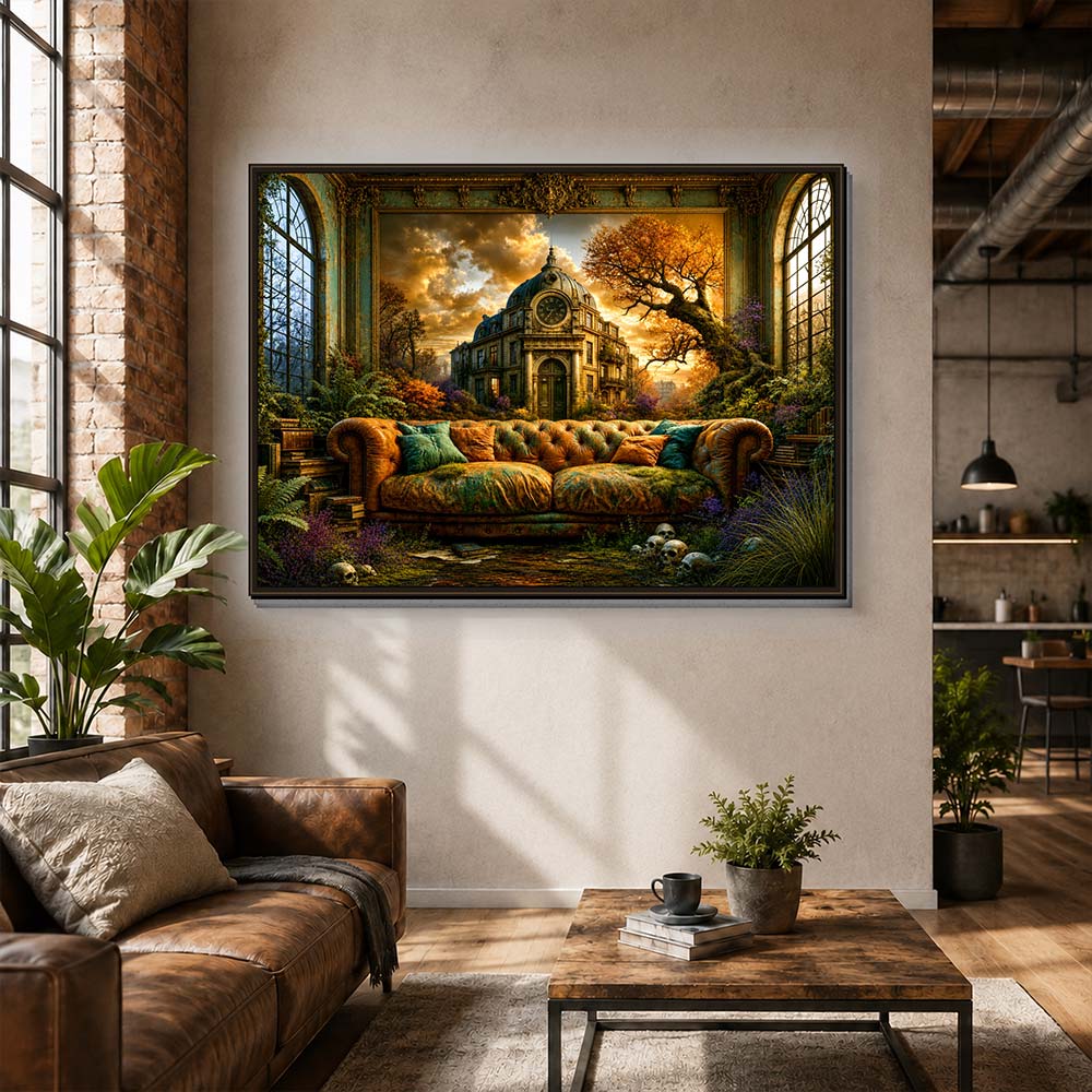 5D Diamond Painting – Verlassener Salon der Schatten