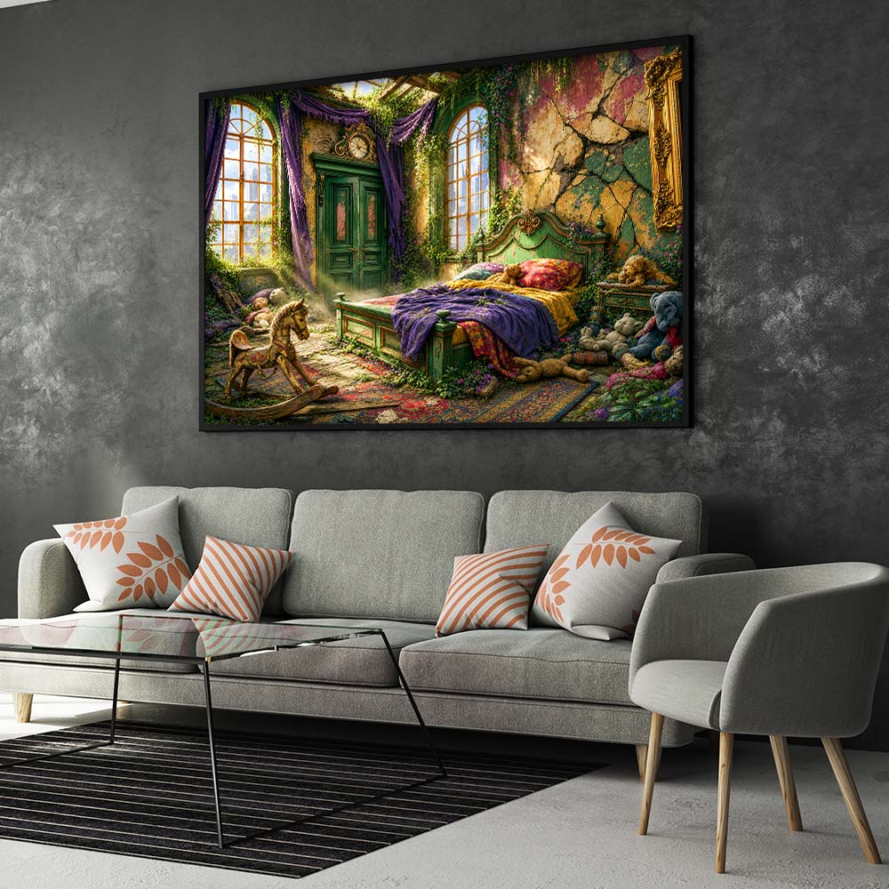 5D Diamond Painting – Verlorenes Kinderzimmer der Erinnerungen