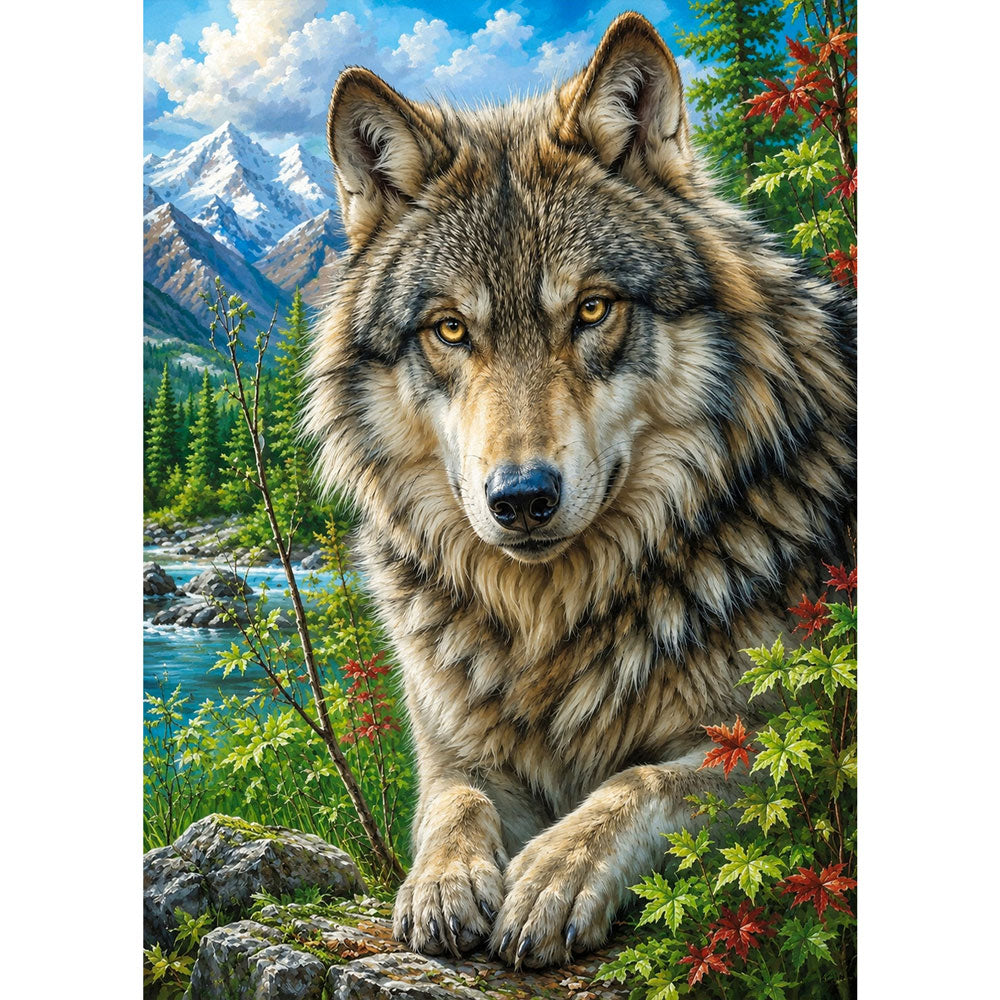5D Diamond Painting – Wächter der Bergwildnis | Unique Diamond