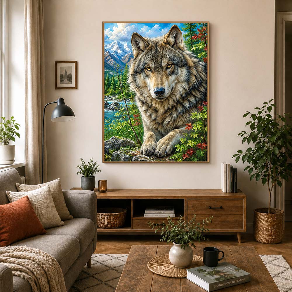 5D Diamond Painting – Wächter der Bergwildnis