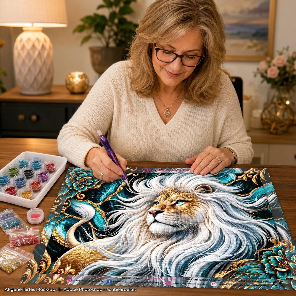 5D Diamond Painting – Wächter der Smaragdkrone