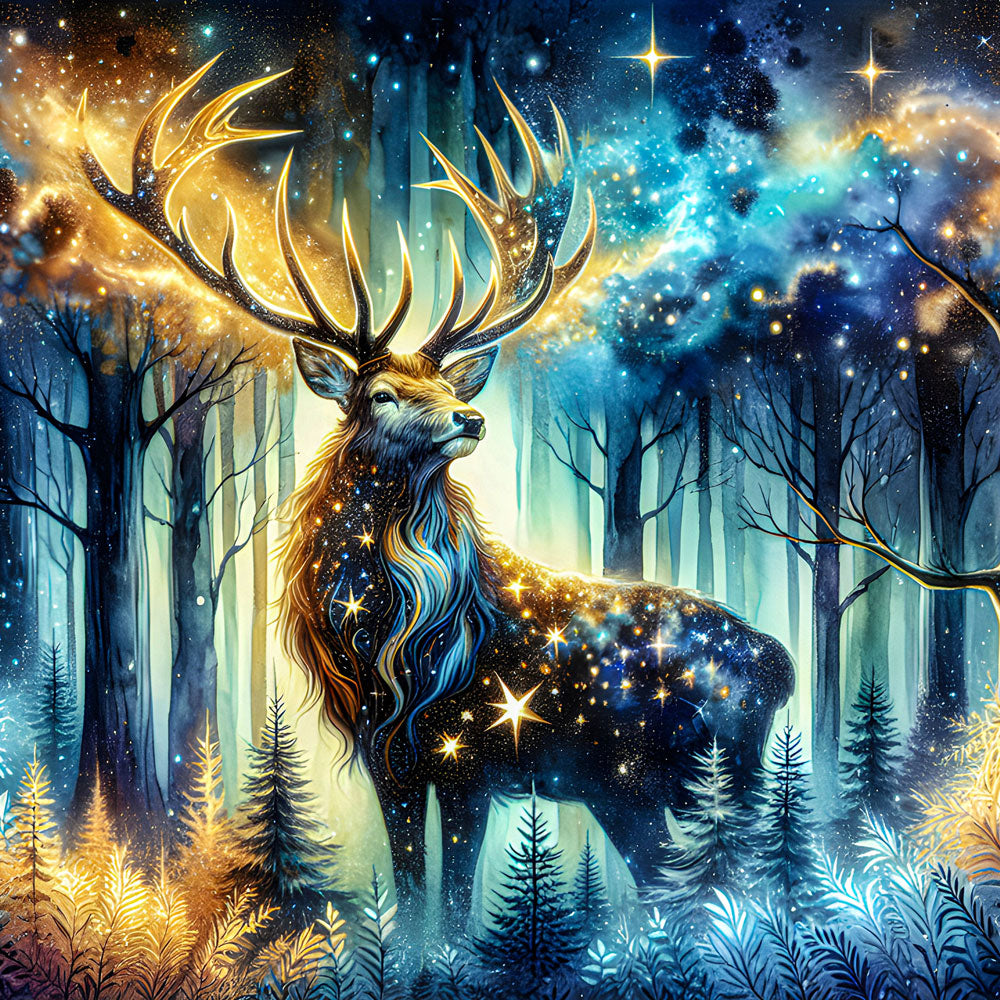 5D Diamond Painting – Wächter der Sternennacht Unique-Diamond