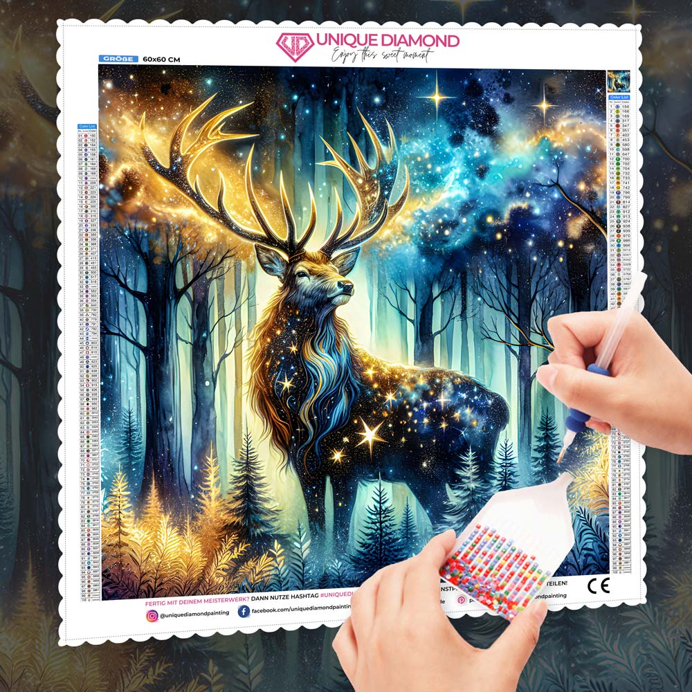 5D Diamond Painting – Wächter der Sternennacht Unique-Diamond