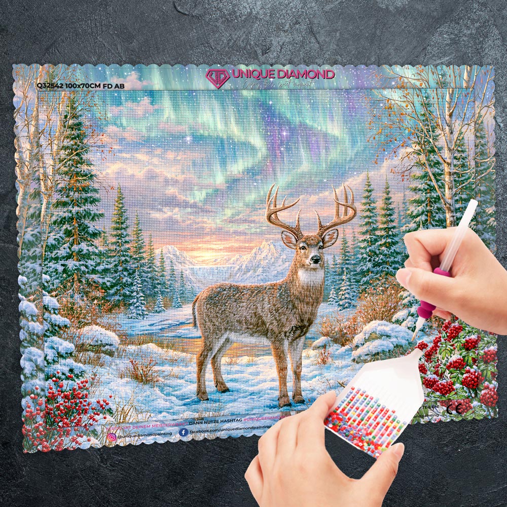 5D Diamond Painting – Wächter des Nordlichts
