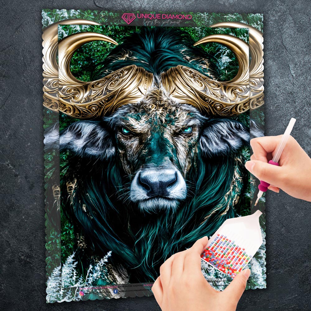5D Diamond Painting – Wächter des Smaragdwaldes