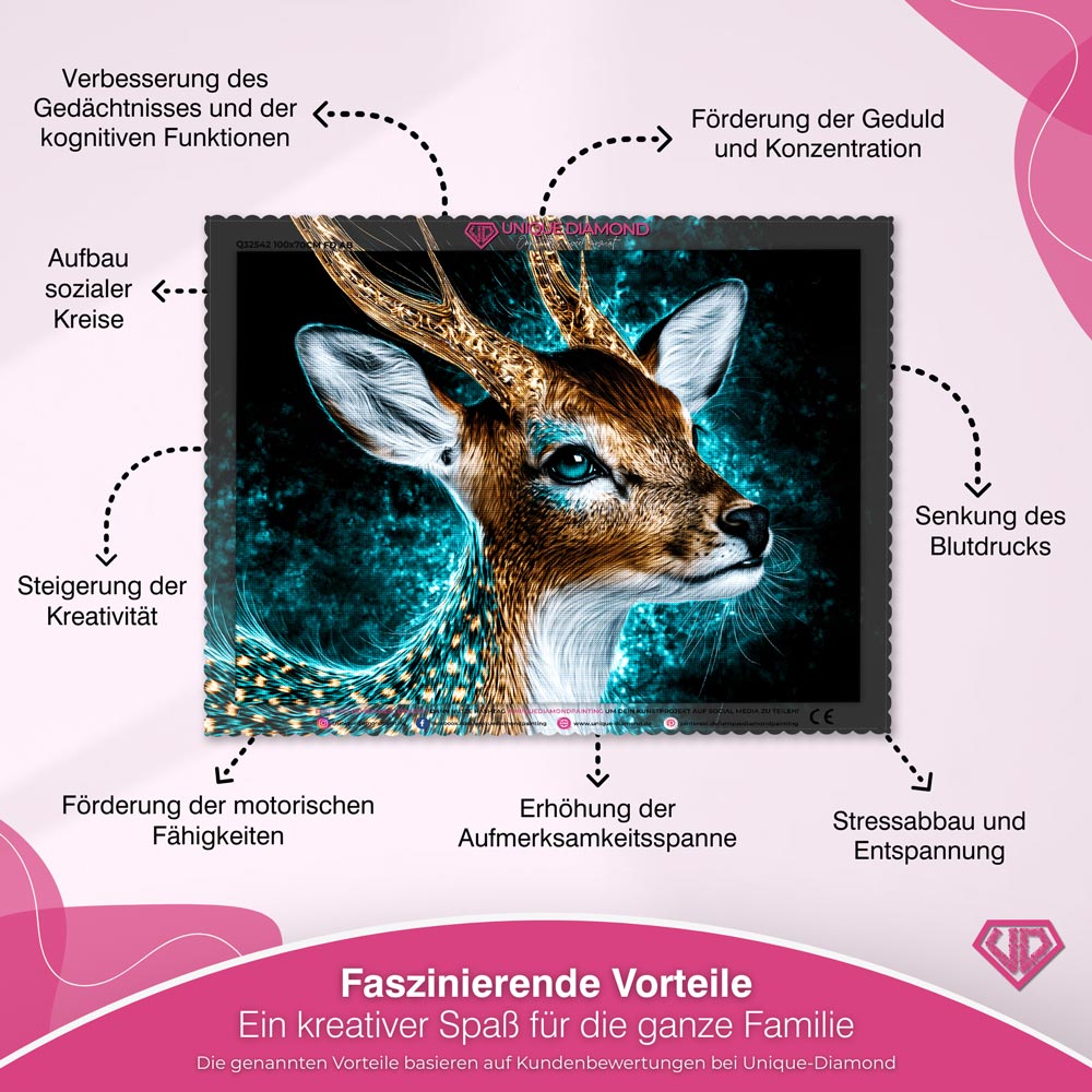 5D Diamond Painting – Wächter des Türkislichts