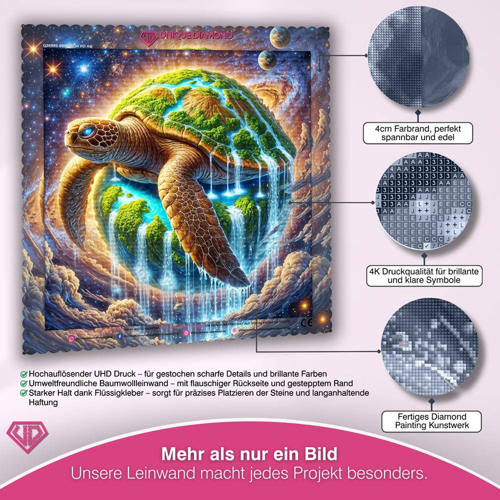 5D Diamond Painting – Wasserfallinsel der Träume Unique-Diamond