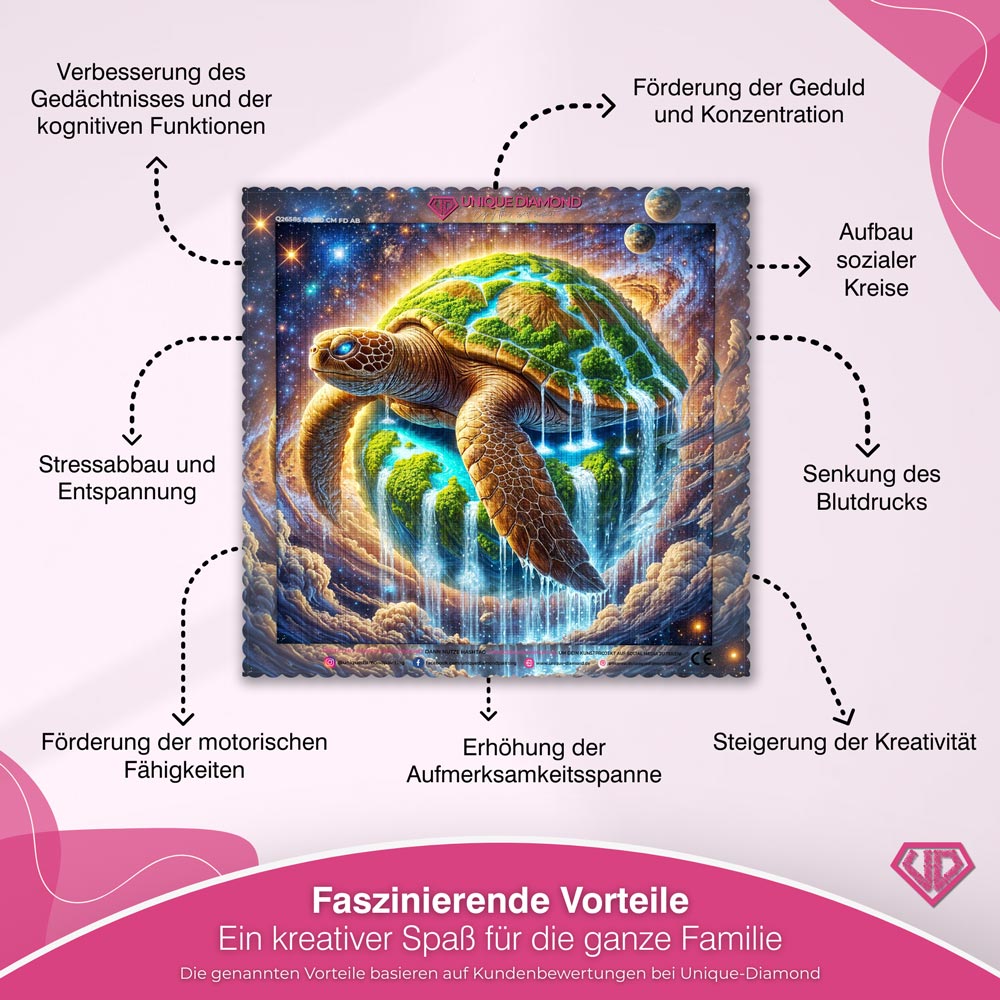 5D Diamond Painting – Wasserfallinsel der Träume Unique-Diamond