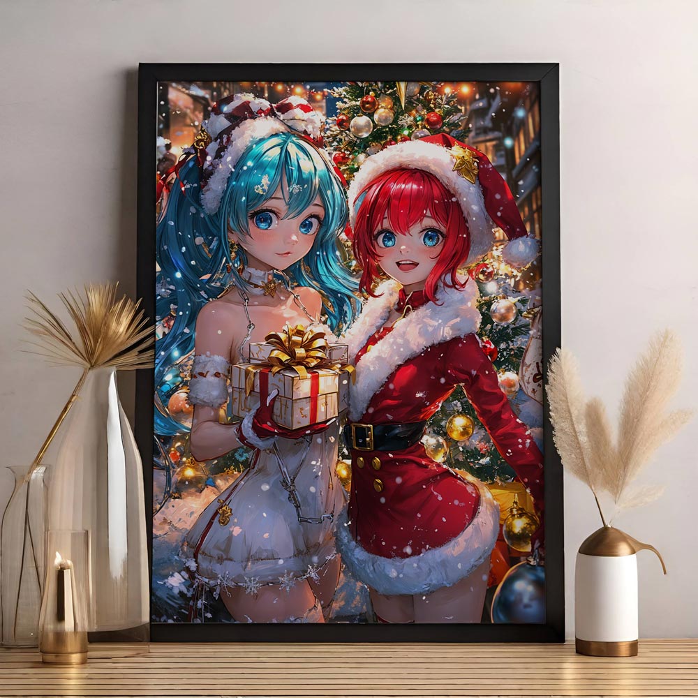 5D Diamond Painting – Weihnachtliches Fest mit 100 Farben, Unique-Diamond