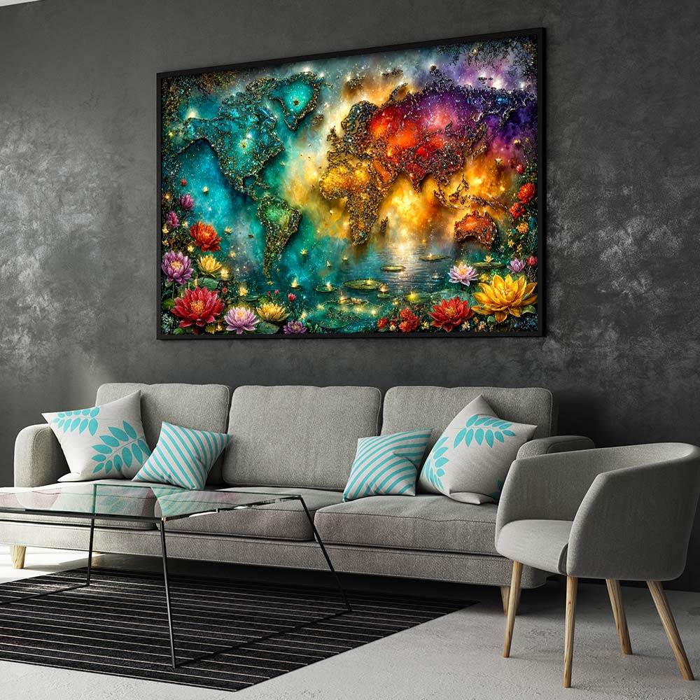 5D Diamond Painting – Welt der Goldenen Horizonte