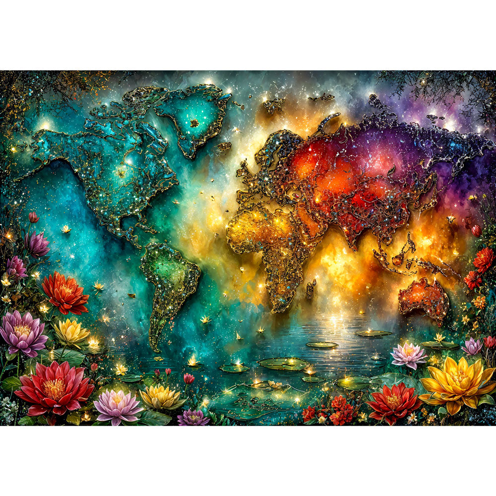 5D Diamond Painting – Welt der Goldenen Horizonte | Unique Diamond