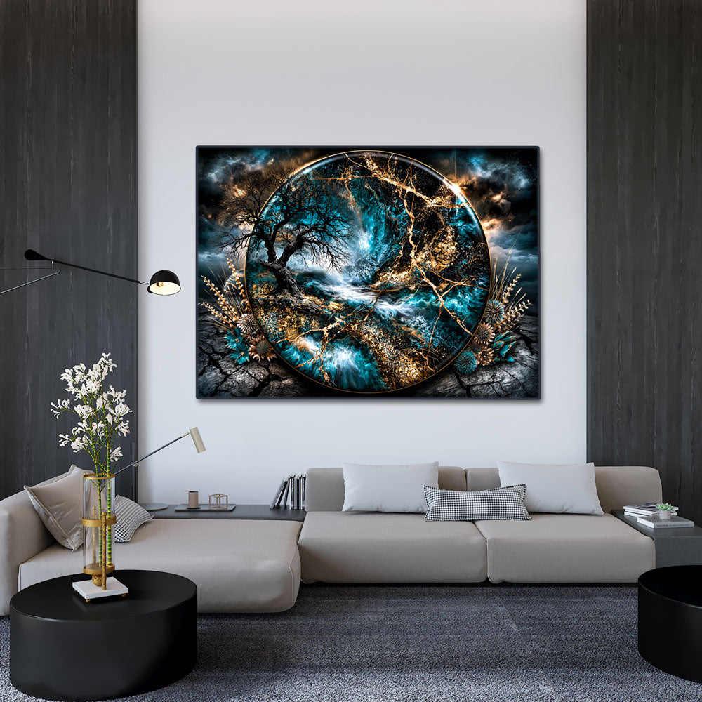 5D Diamond Painting – Weltenbaum der Smaragdströme
