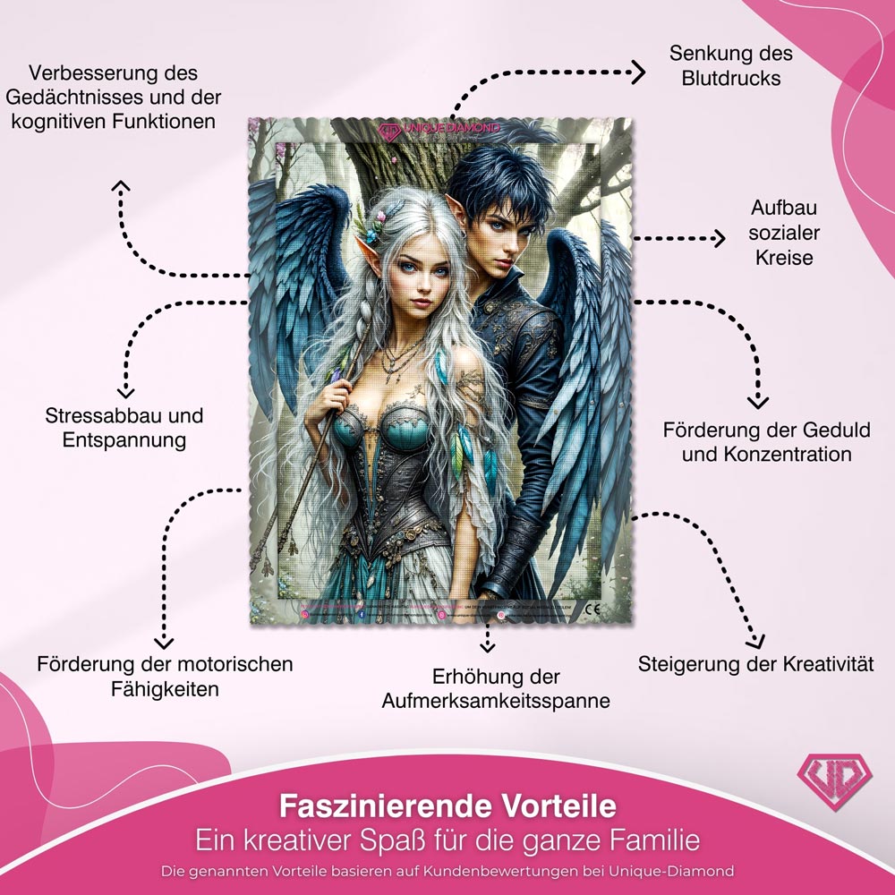 5D Diamond Painting – Wings of Destiny Unique-Diamond