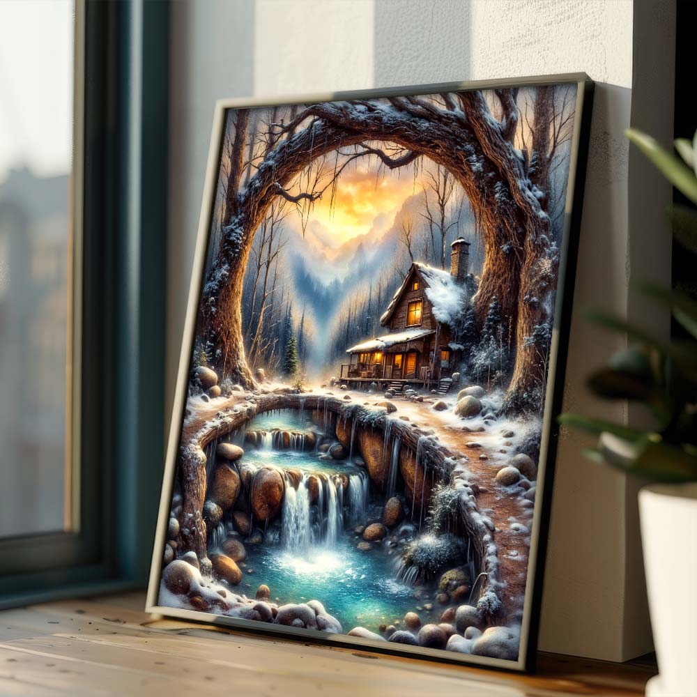 5D Diamond Painting – Winterherz der Einsamkeit Unique-Diamond