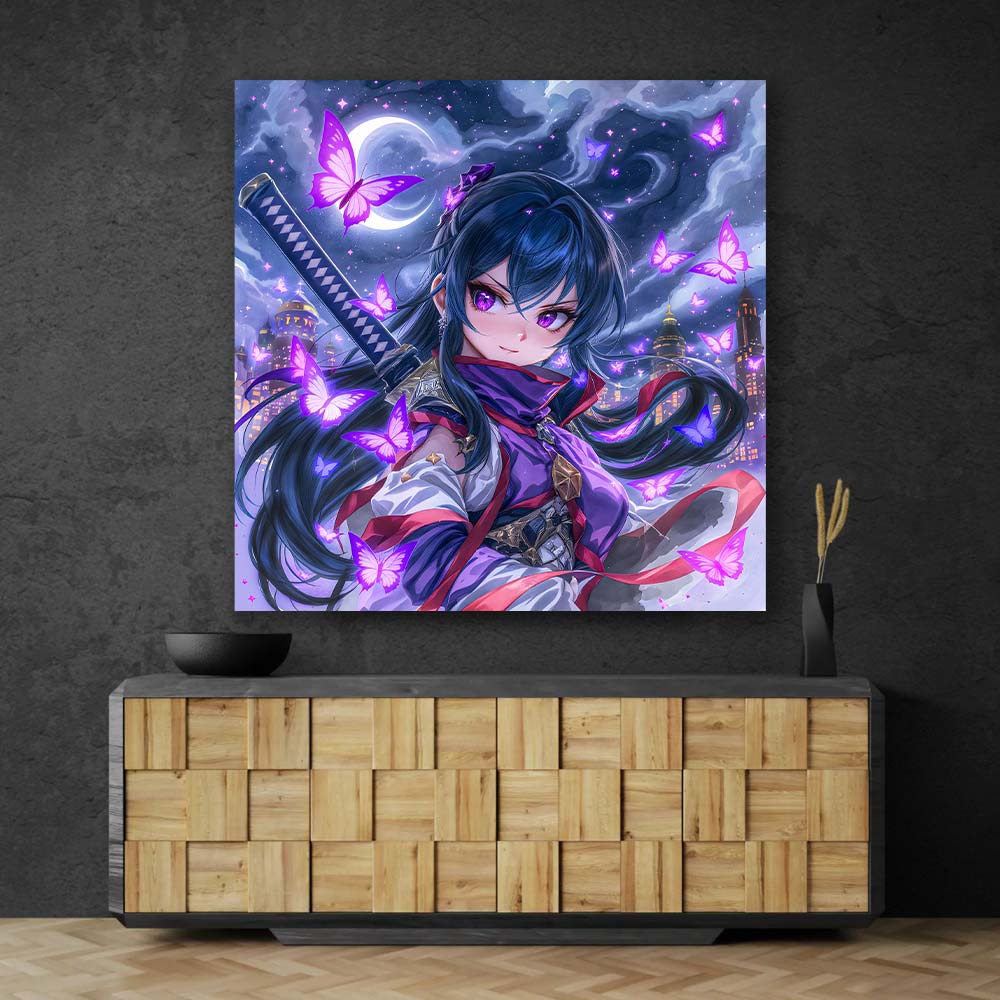 5D Diamond Painting – Yukari – Schmetterlinge der Dämmerung, Unique-Diamond