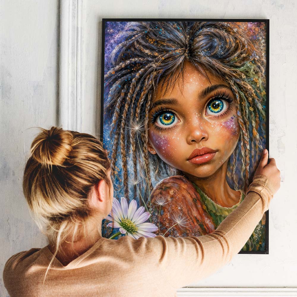 5D Diamond Painting – Zauberkind Elina im Sternenlicht