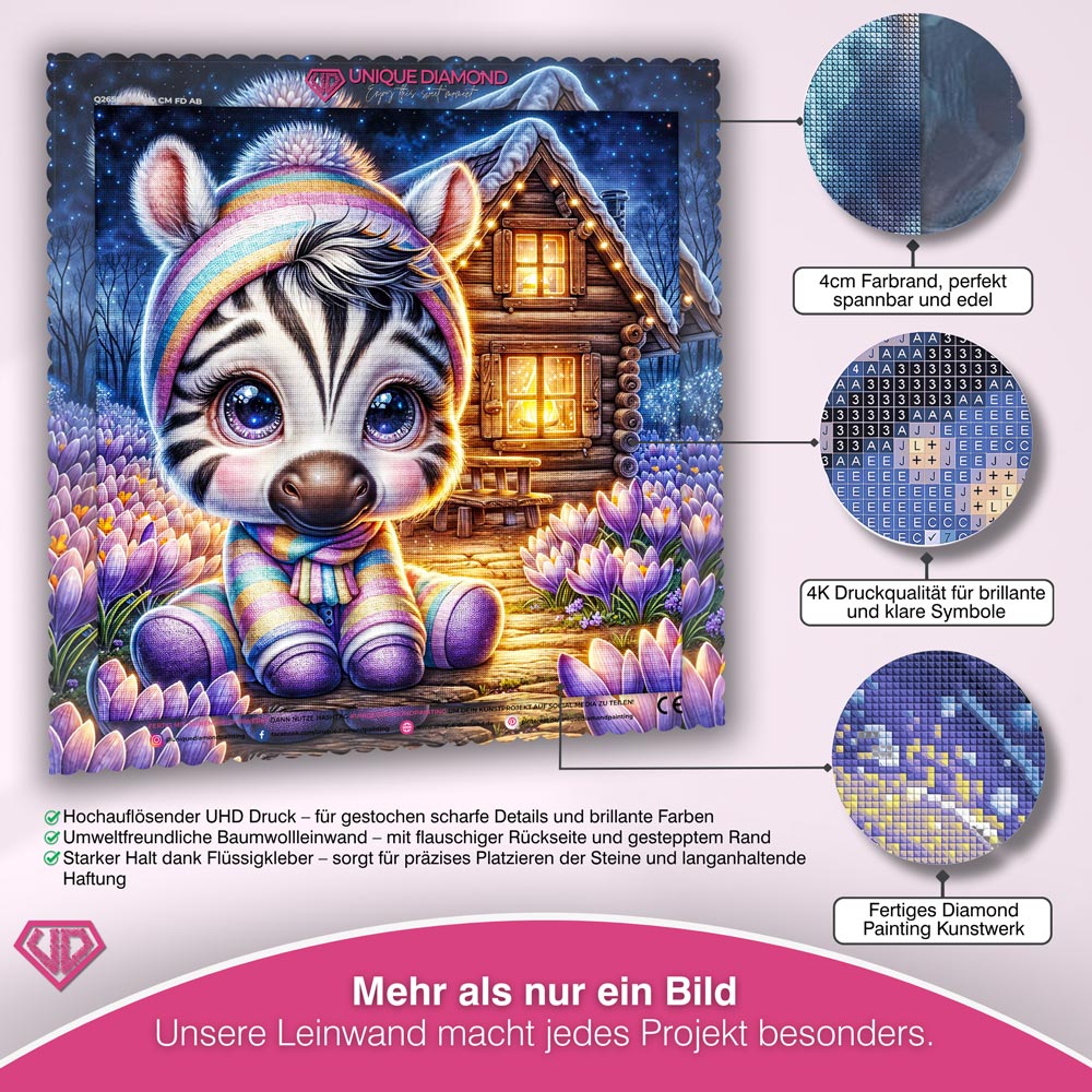 5D Diamond Painting – Zimba im Winterzauber Unique-Diamond