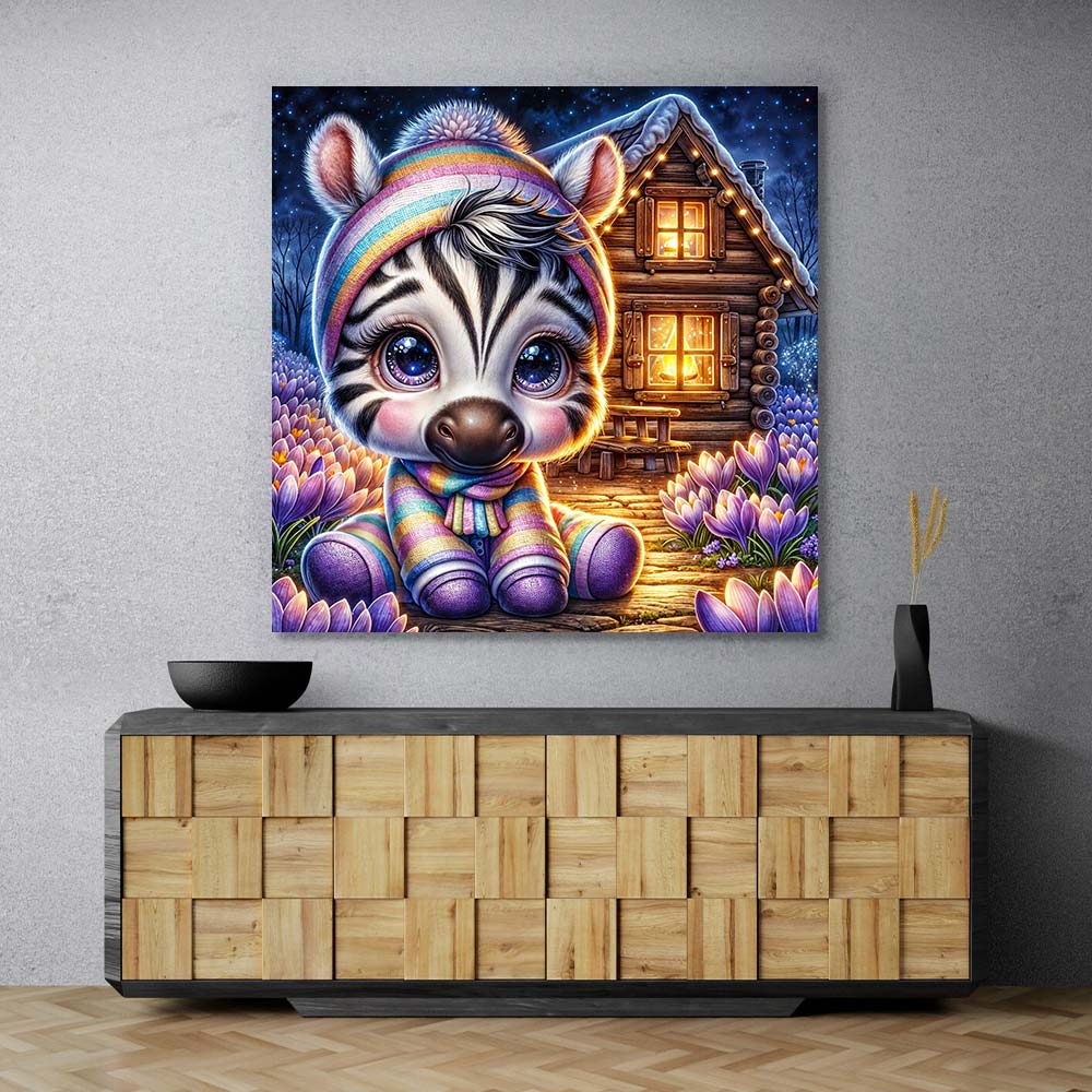 5D Diamond Painting – Zimba im Winterzauber Unique-Diamond