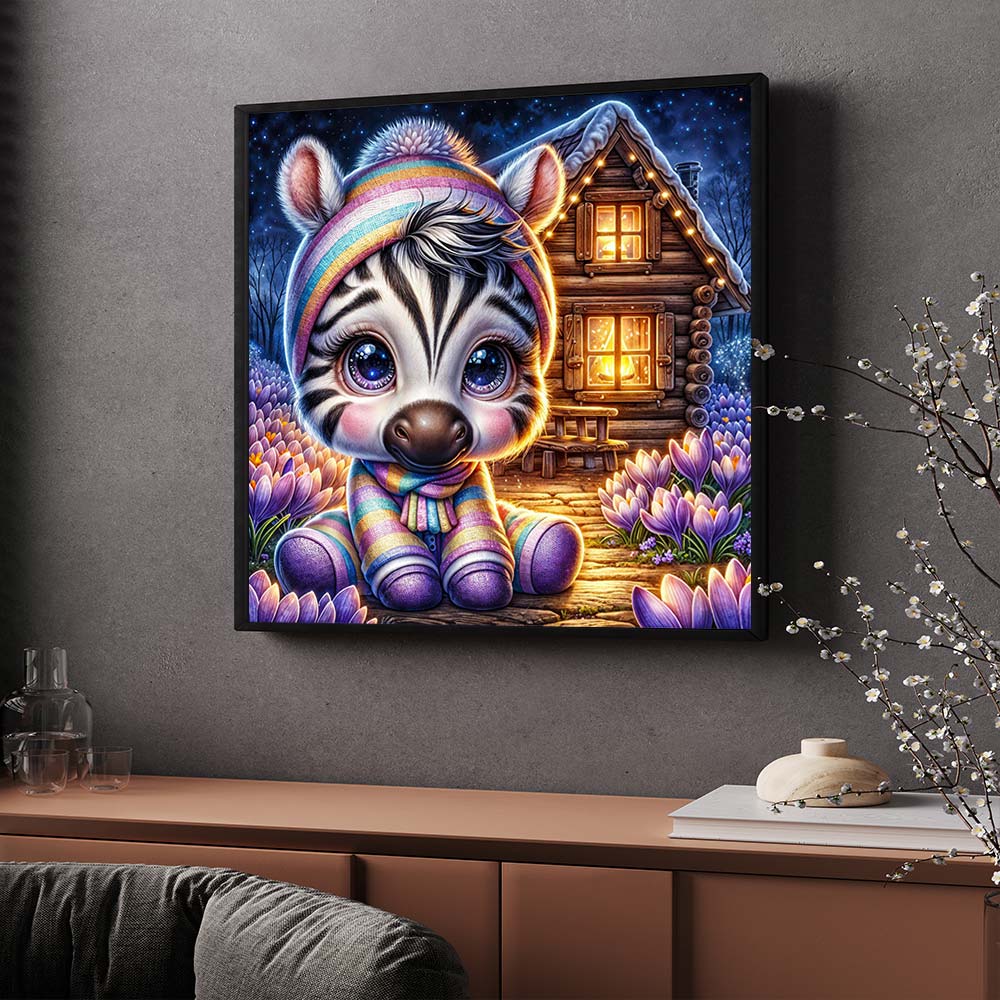 5D Diamond Painting – Zimba im Winterzauber Unique-Diamond