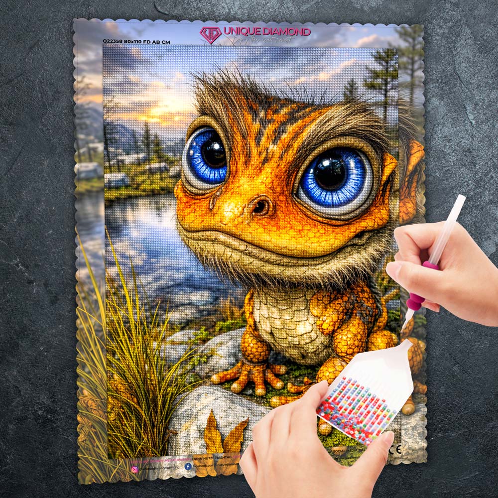 5D Diamond Painting – Zoriel Wächter der funkelnden Quelle